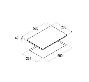 Encimera vitrocerámica 2 quemadores T 3102 BK