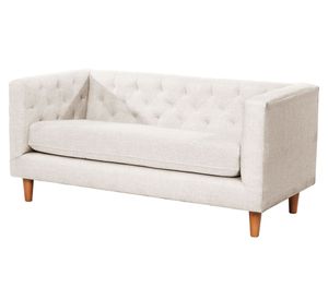 Sofá 2 cuerpos Brescia blanco