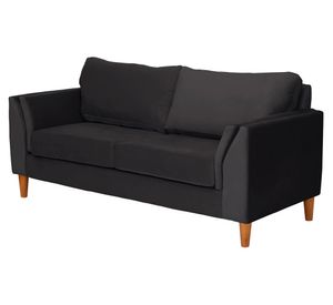 Sofá 2 cuerpos Milan negro