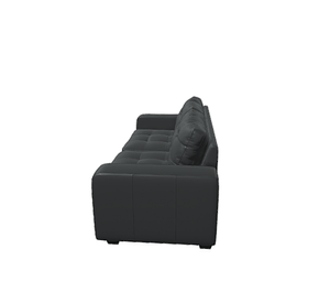 Sofá 3 cuerpos Manet negro Rosen