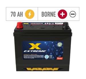 Batería 70AH 600CCA derecho MF80D26R Extreme.