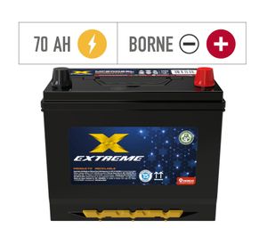 Batería 70AH 600CCA izquierdo MF80D26L Extreme.