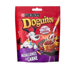Snack perro adulto 65 gr medallones carne Doguitos.