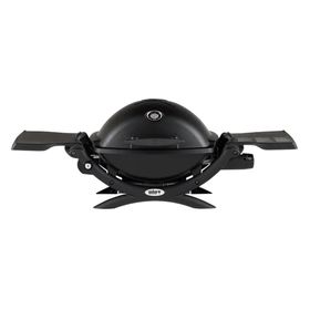 Parrilla a gas 1 quemador Q1200 negro + carro base Weber