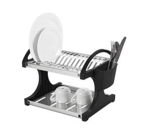 Secaplatos 12 platos Suprema negro Brinox.