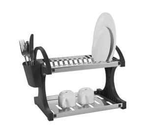 Secaplatos 12 platos Suprema negro Brinox.