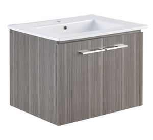 Mueble vanitorio 100 cm 2 puertas Ebba café Duschy..