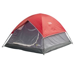 Carpa 3 personas Newport rojo National Geographic