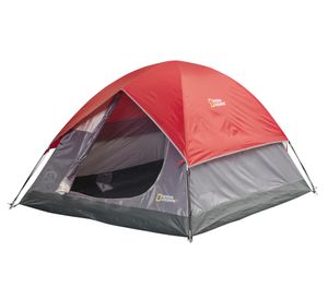 Carpa 3 personas Newport rojo National Geographic