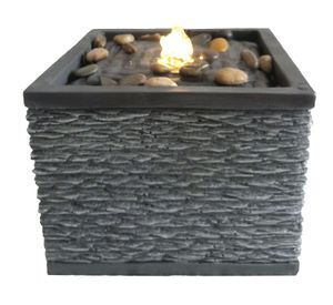 Fuente agua piedras LED Outzen