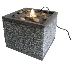 Fuente agua piedras LED Outzen