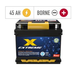 Batería 45AH 380CCA derecho MF54321 Extreme.