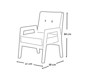 Sitial Munich 1 beige Latam Home