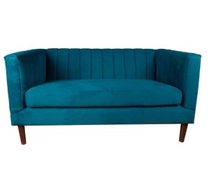 Sofá Sorrento 2 cuerpos azul petróleo Latam Home