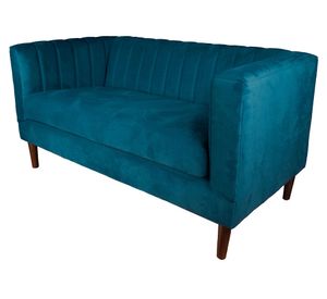 Sofá Sorrento 2 cuerpos azul petróleo Latam Home