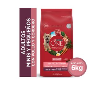 Alimento seco perro adulto mini/pequeño pollo cordero 6 kg