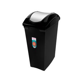 Basurero pedal 15 litros Red negro San Remo..