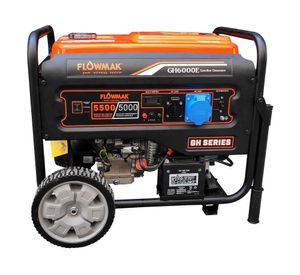 Generador a gasolina 5500W 25 lt GH6000E Flowmak.