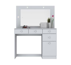 Tocador con espejo blanco Home Mobili