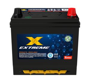 Batería 60AH 500CCA Derecho MF55D23L Extreme.