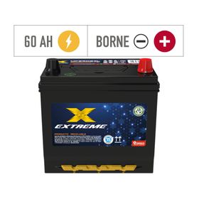 Batería 60AH 500CCA Derecho MF55D23L Extreme.