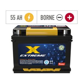 Batería 55A 420CCA derecho MF55457 Extreme.
