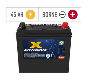 Batería 45AH 380CCA izquierdo MF55B24LS Extreme.