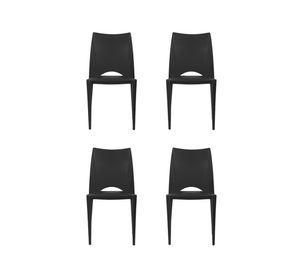 Silla Pismo negro 4 unidades One Sit