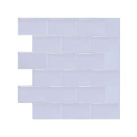 Mosaico autoadhesivo 30x30 cm brick blanco Dekora2