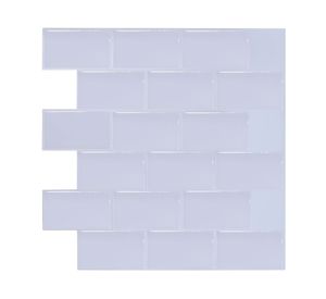 Mosaico autoadhesivo 30x30 cm brick blanco Dekora2