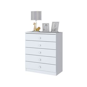 Cómoda Vanda blanco 5 cajones