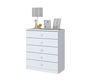 Cómoda Vanda blanco 5 cajones