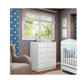 Cómoda Vanda blanco 5 cajones