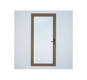 Puerta vidriada 100x200 cm termopanel izquierda titanio Mundo Glass