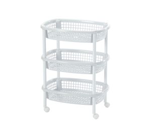 Carro verdulero 3 niveles blanco Rimax