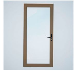 Puerta vidriada 95x200 cm termopanel izquierda titanio Mundo Glass