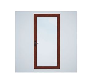 Puerta Interior vidriada 95x200 cm Aluminio termopanel derecha Madera Mundo Glass