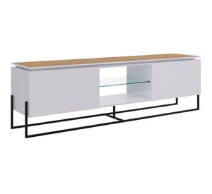 Rack TV 60'' Vesta III blanco/negro Decocasa