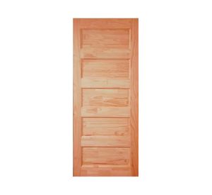 Puerta Pino Radiata Alcala 65x200 cm 5 paneles Moldupanel