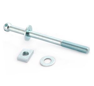 Perno marquesa con tuerca 3/8x4 1/2'' zincado 2 unidades Imporper