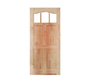 Puerta Pino Radiata Emiliana 70x220 cm 3 vidrios Moldupanel