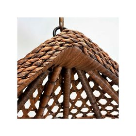 Silla colgante exterior Hawái café oscuro