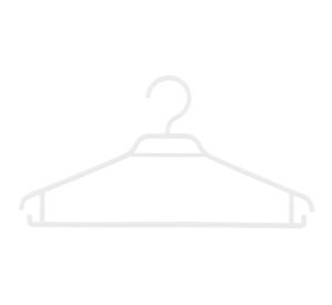 Colgador plástico blanco 10 unidades Magla