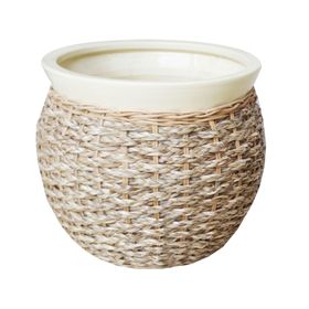 Macetero 28 cm Boho natural Outzen