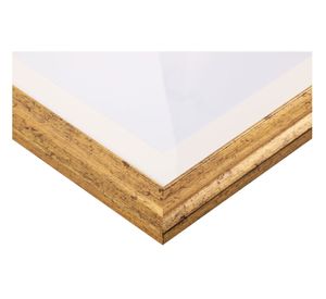 Cuadro 40x60 cm leopardo dorado/blanco Ronda