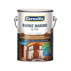Barniz marino 1 galón Aqua Tech maple brillante Ceresita