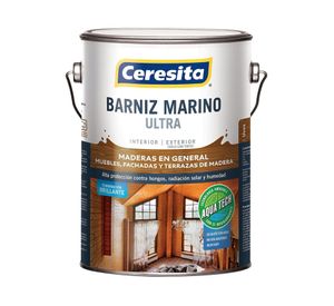 Barniz marino 1 galón Aqua Tech maple brillante Ceresita
