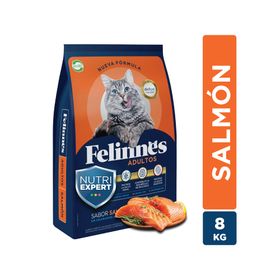 Alimento gato 8 kg salmón Premium Felinnes