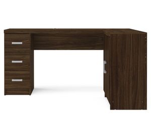 Escritorio 3 cajones 2 puertas Megan café Favatex