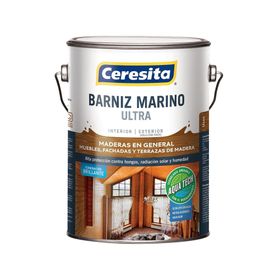 Barniz marino 1 galón Aqua Tech caoba brillante Ceresita